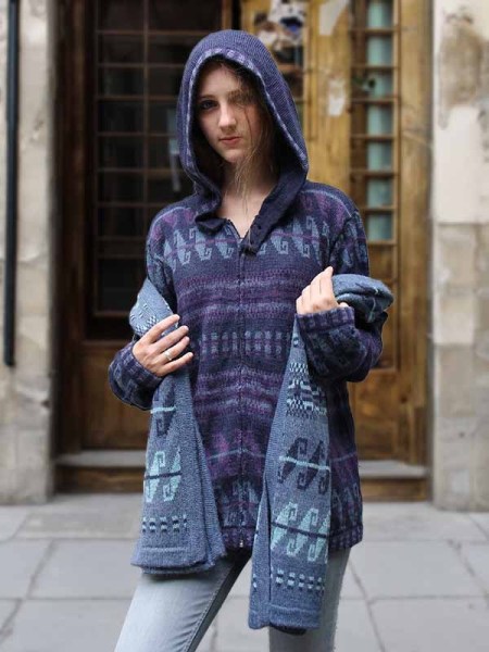 Maglione donna con cappuccio