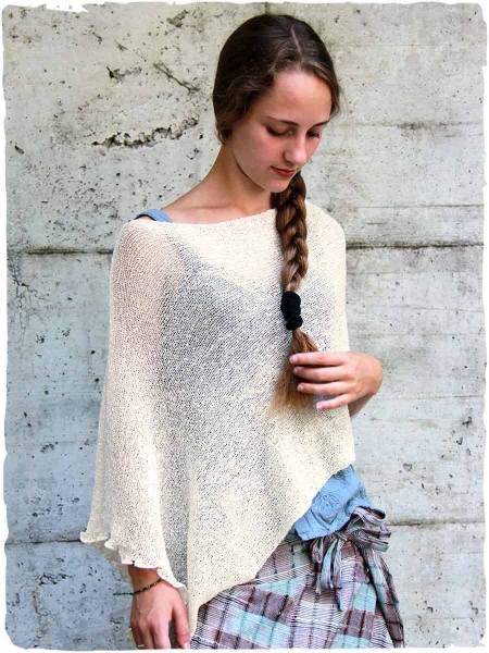 tekila-Poncho-estivo-cotone-ivory