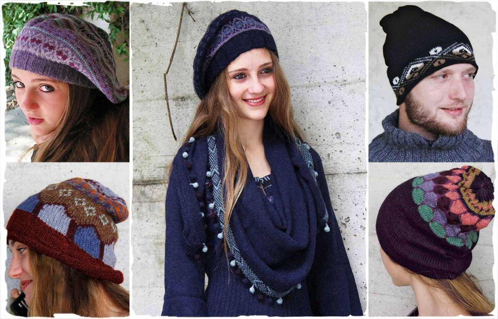 cappelli baschi e berretti di lana bio