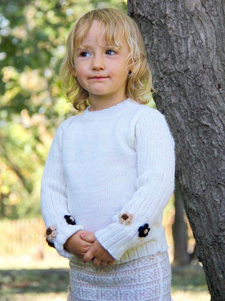 Gonnellina lana bambina Priscilla junior - Gonne bimba di alpaca - La Mamita